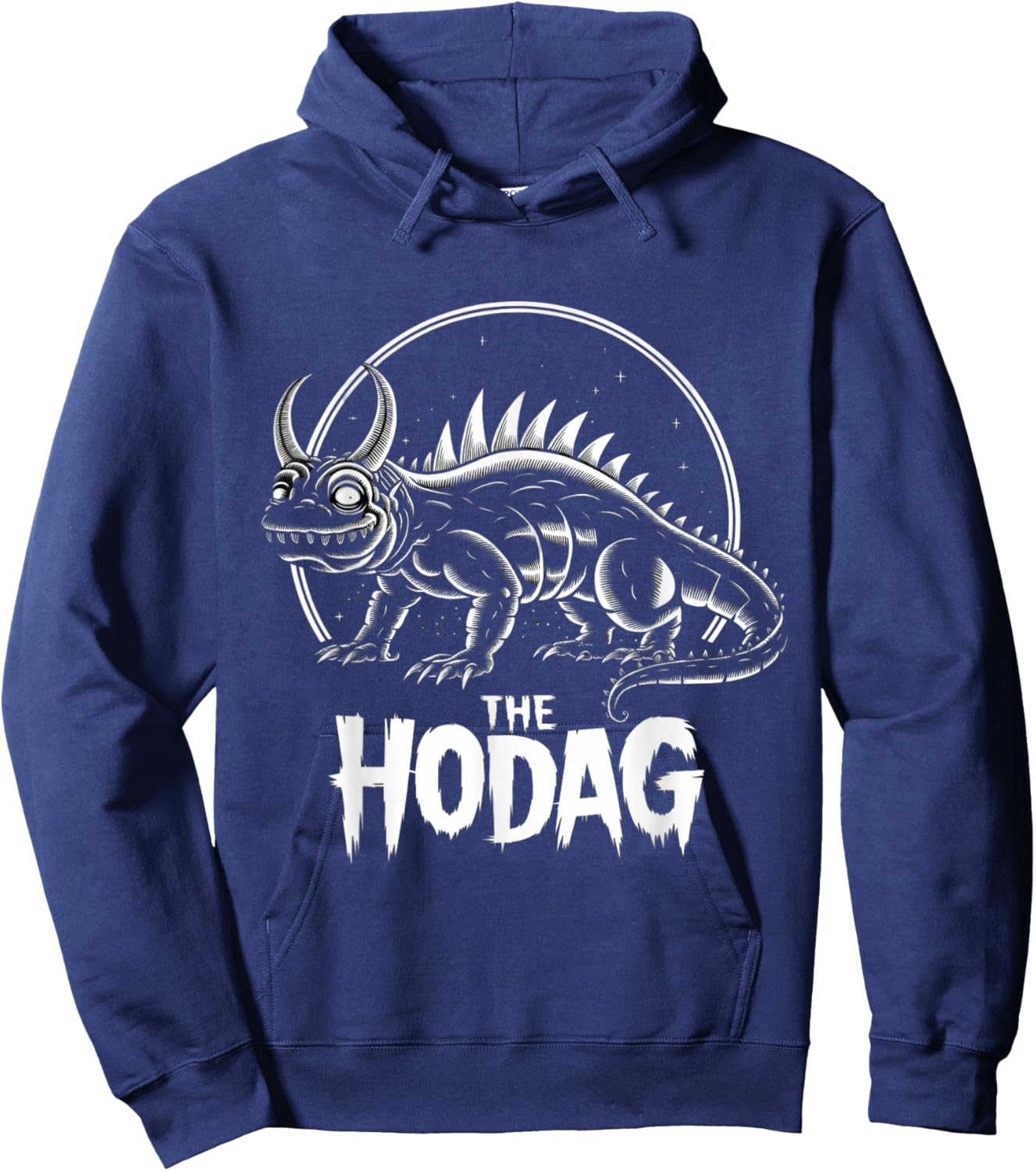 Hodag Mythical Creature Retro Cryptid Spooky Wisconsin Hoodie - Hoodie | Navy
