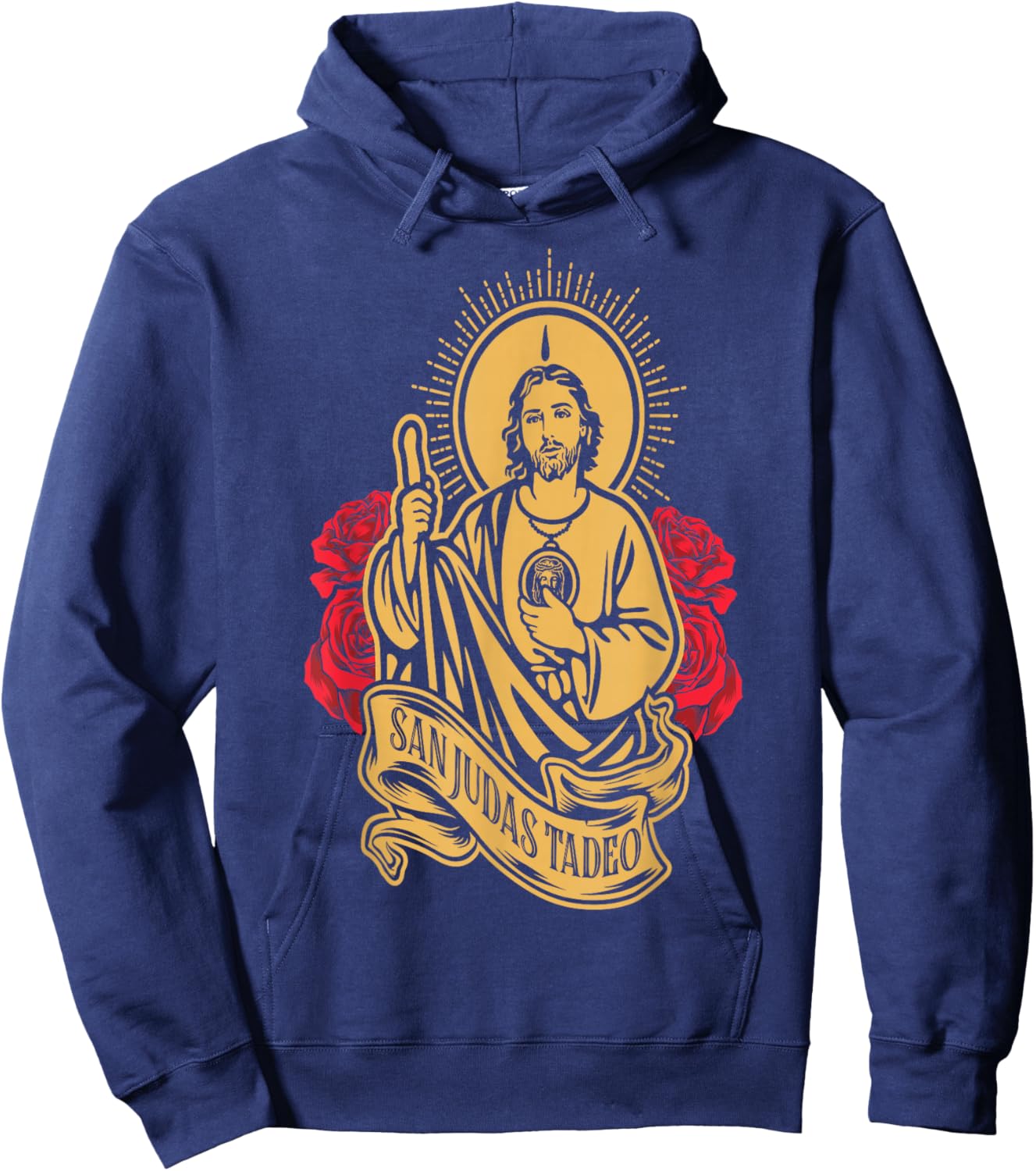 la protección de San Judas Tadeo contra enemigos y envidias Hoodie - Hoodie | Navy