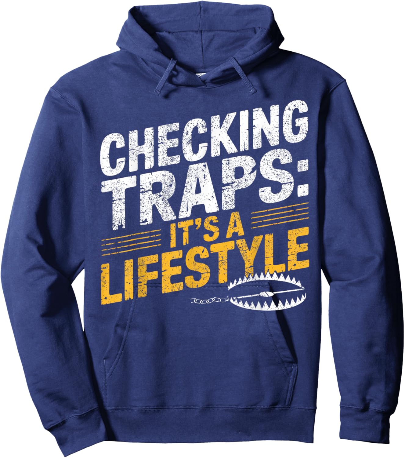 Trapper Life Trapping Check Trap Hoodie - Hoodie | Navy