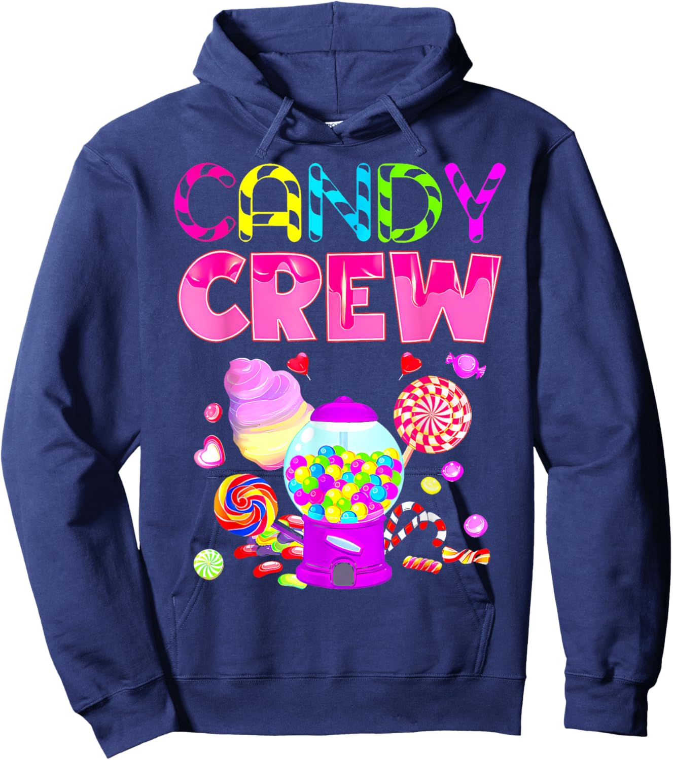 Candy Crew Candy Costume Women Candy Land Kids Sweetie Hoodie - Hoodie | Navy