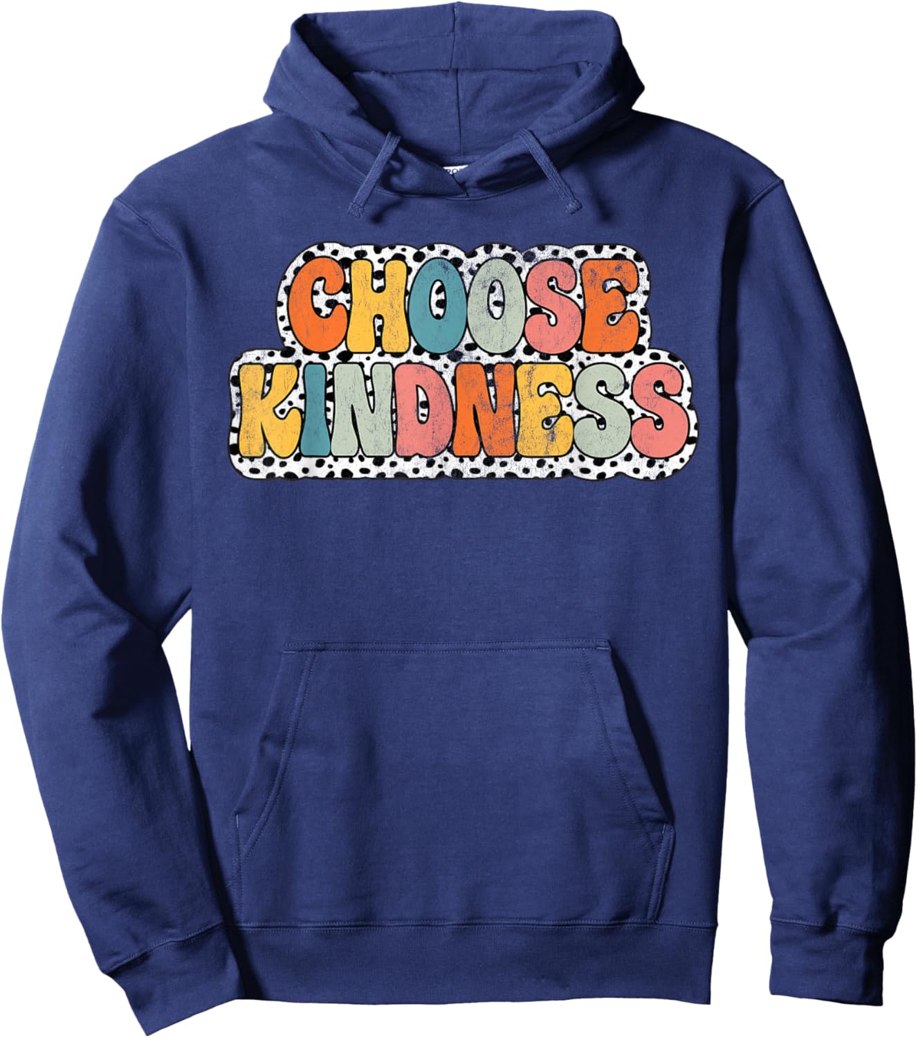 Choose Kindness Groovy Be Kind Teacher Back to school Hoodie - Hoodie | Navy