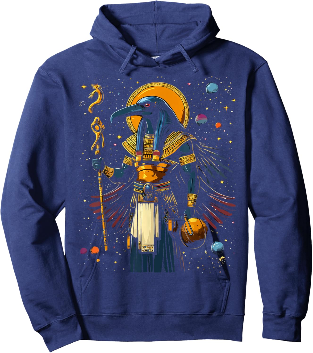 Thoth Egyptian God Egyptian Mythology Pyramid Ancient Egypt Hoodie - Hoodie | Navy
