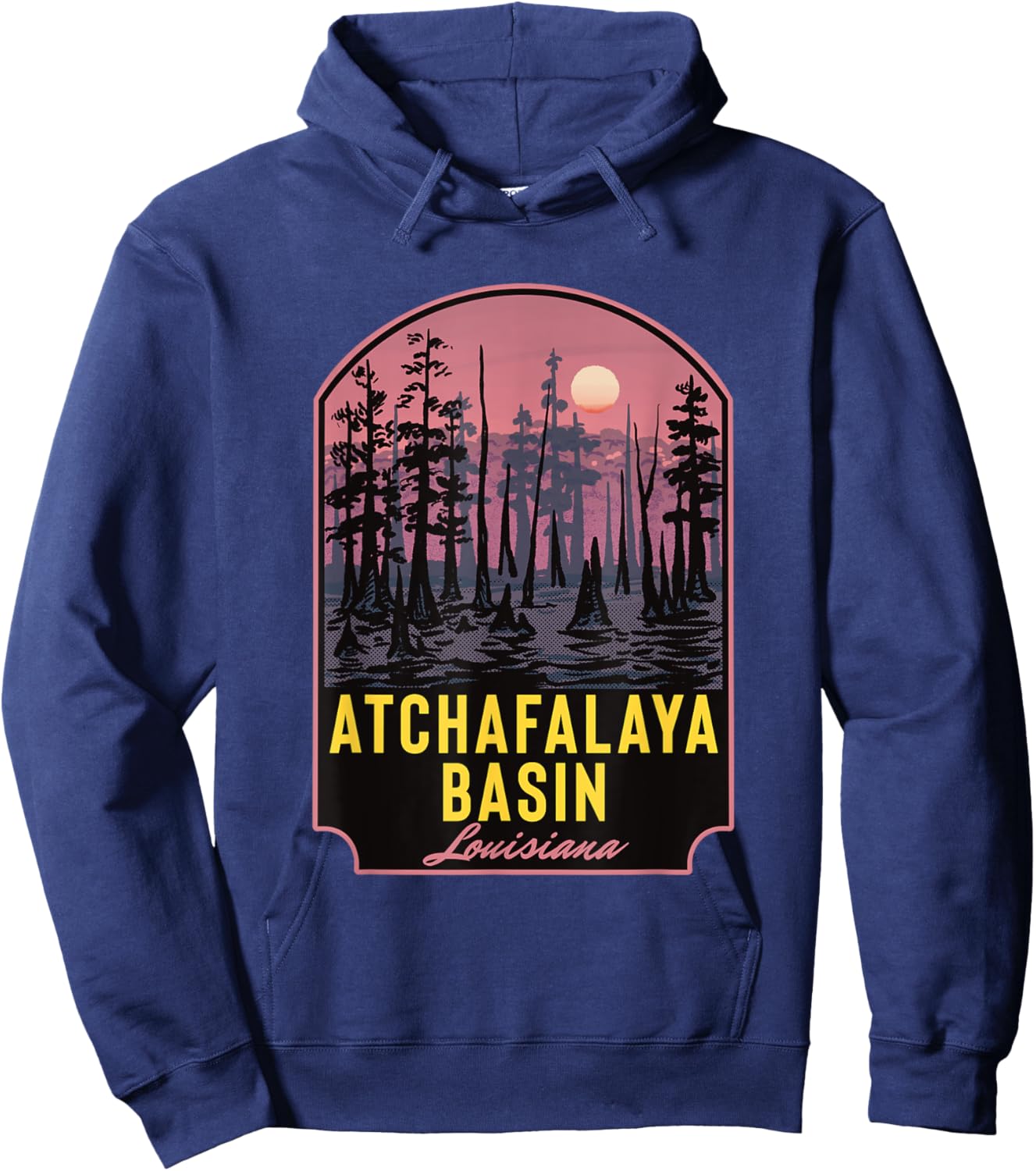 Atchafalaya Basin Louisiana Hoodie - Hoodie | Navy
