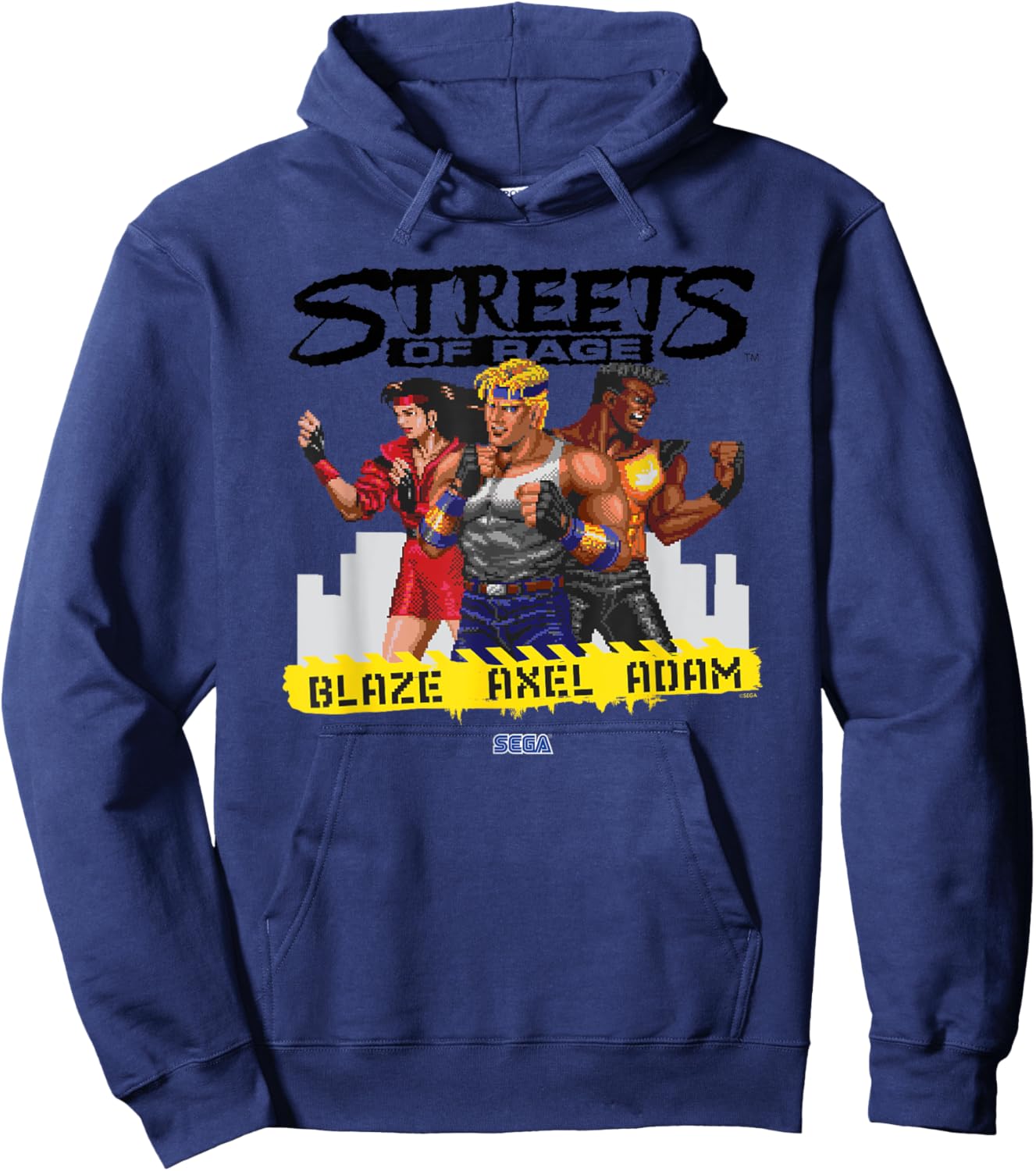 Streets of Rage "Blaze Axel Adam" SEGA Genesis video game Hoodie - Hoodie | Navy
