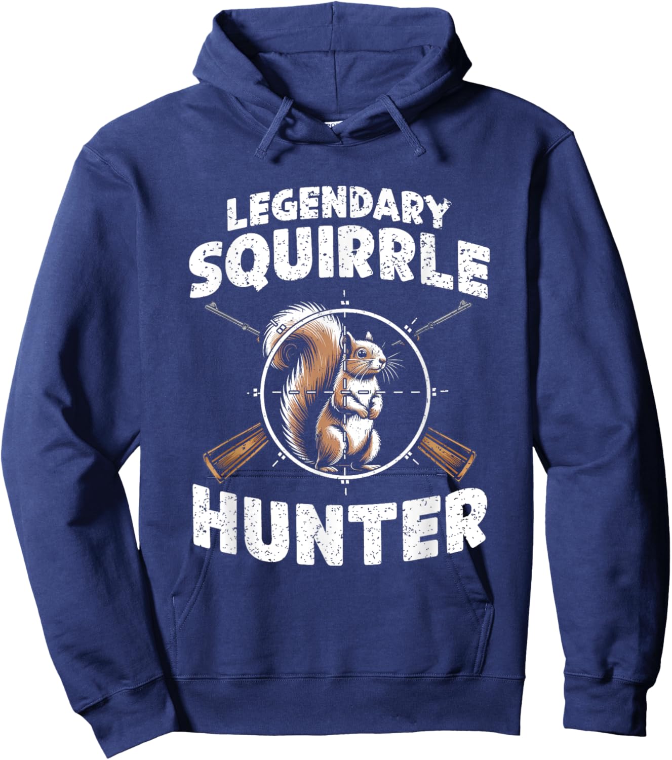 Legendary Squirrel Hunter Hunting For Boys Kids Youth Men Hoodie - Hoodie | Navy