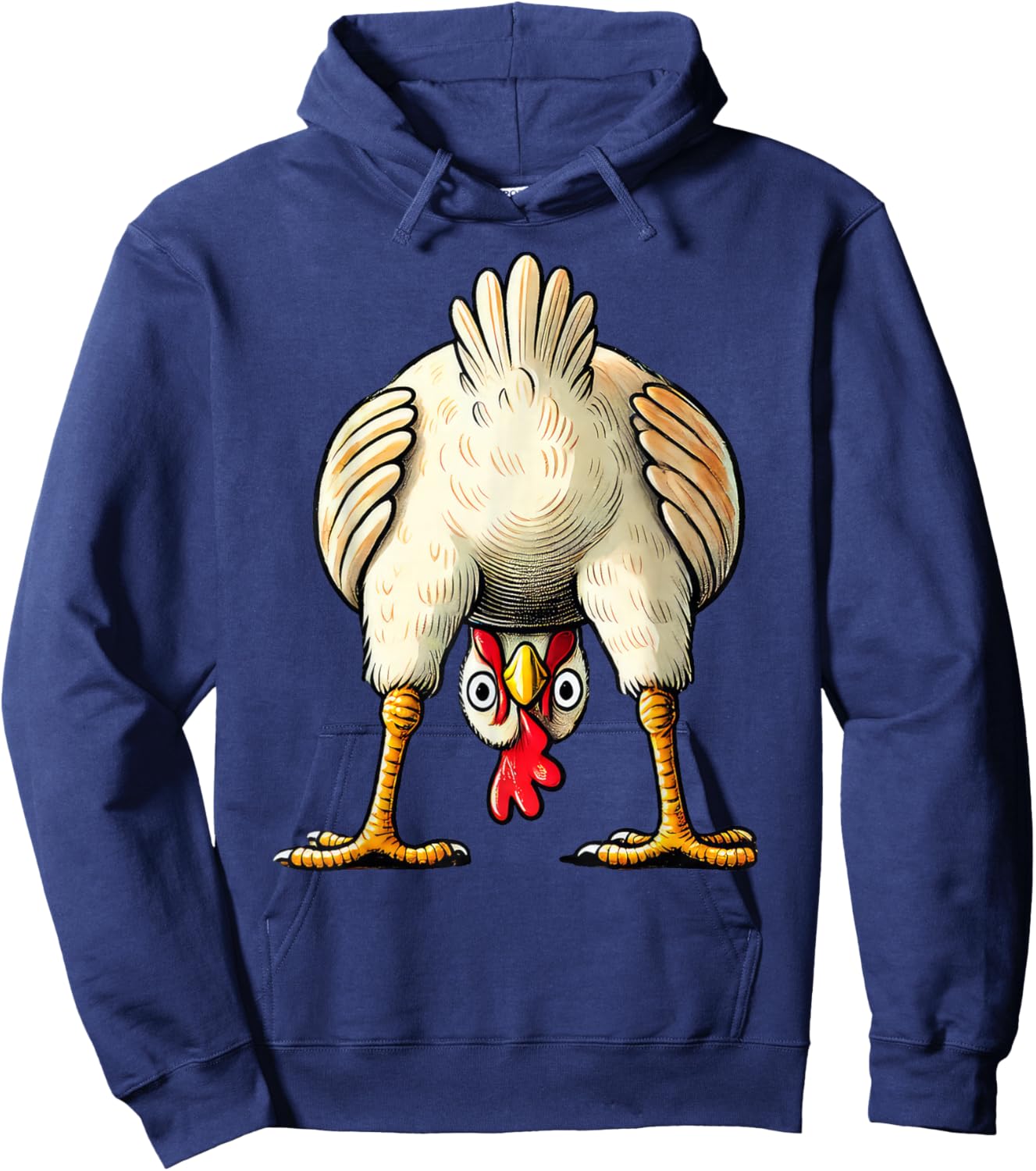 Funny Chicken Owner Hen Decoration Costume Outfit Funny Hoodie - Hoodie | Navy