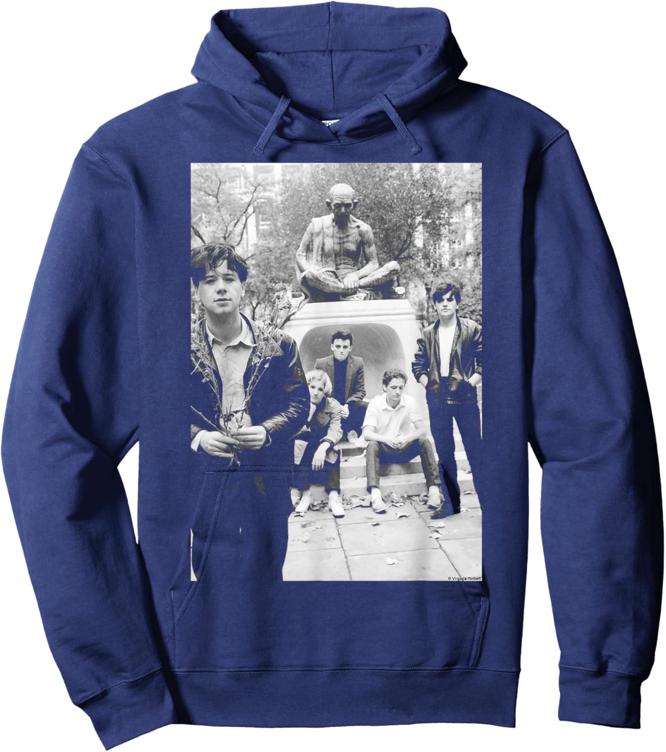 Simple Minds Band Shot By Virginia Turbett Hoodie - Hoodie | Navy