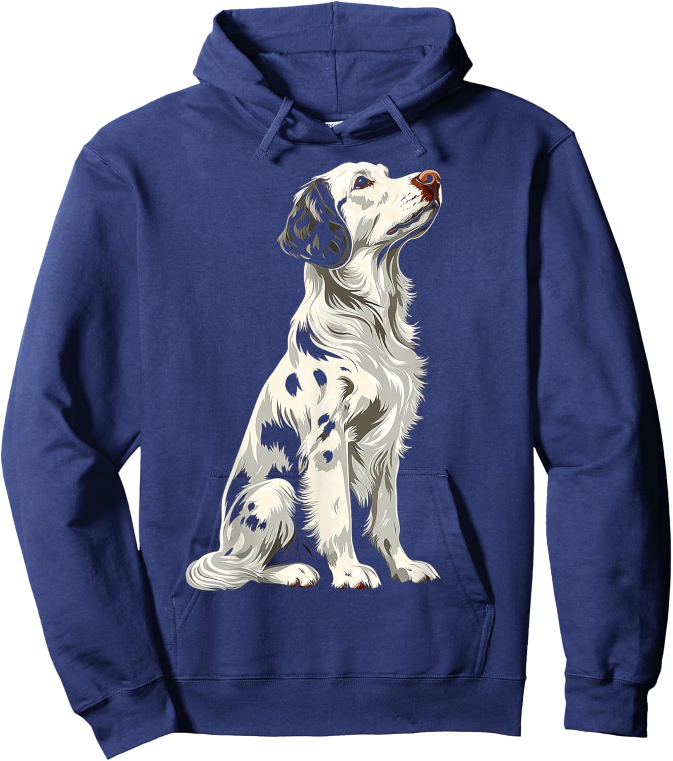 English Setter Dog Motif Pet Art English Setter Hoodie - Hoodie | Navy