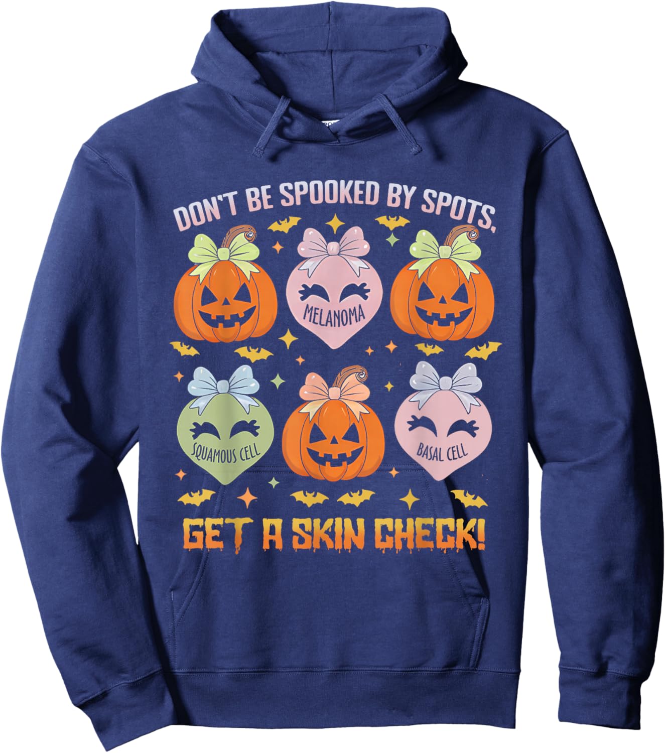 Dermatology Nurse Halloween Get A Skin Check Dermatologist Hoodie - Hoodie | Navy