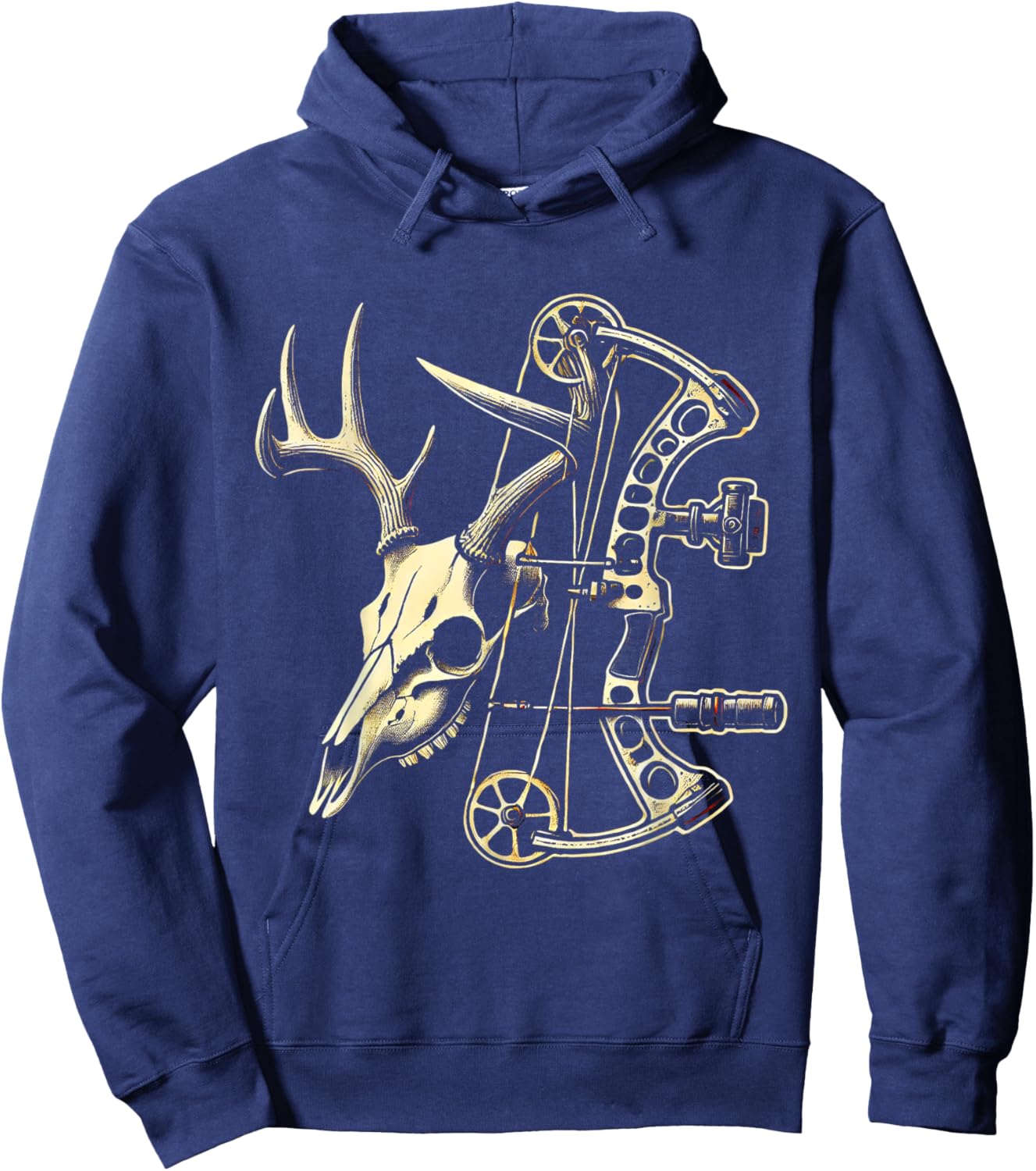 Archery Bow Hunter Deer Mule Elk Bow Hunting Accessories Hoodie - Hoodie | Navy