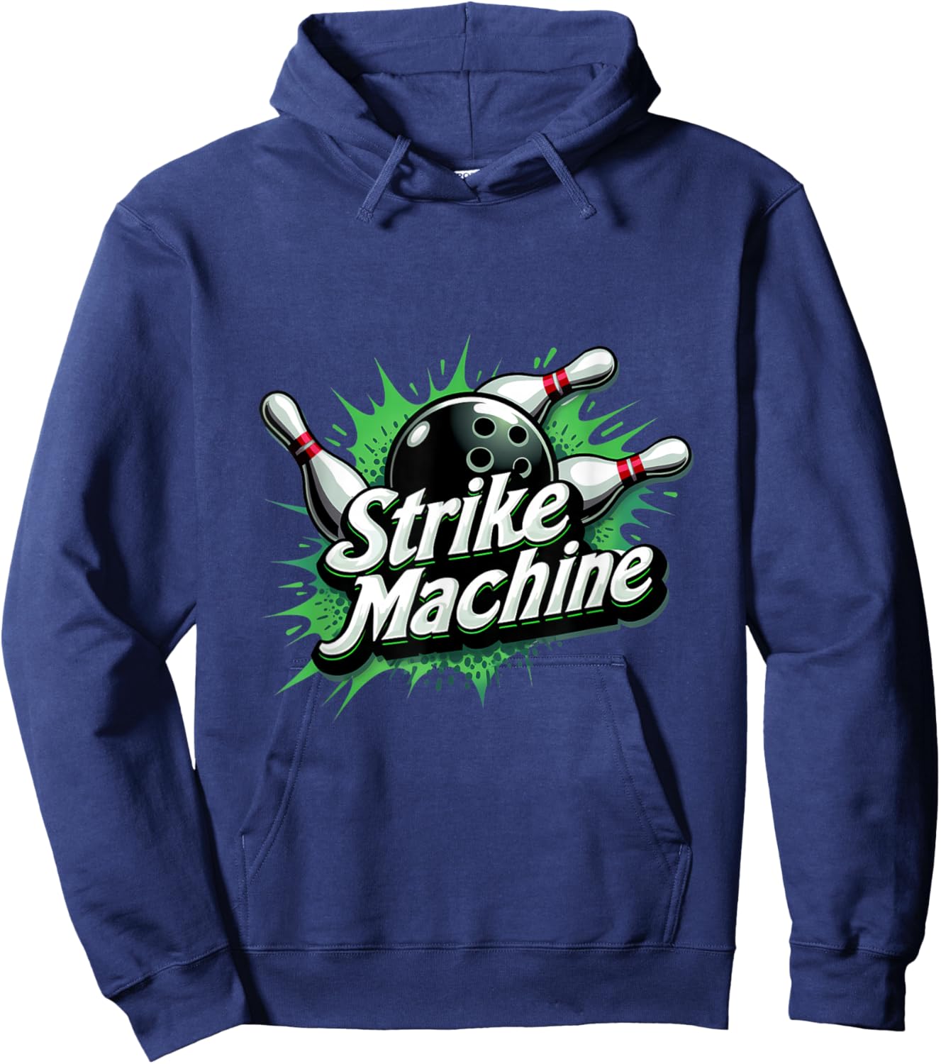 Strike Machine Bowling Alley Champion Hoodie - Hoodie | Navy