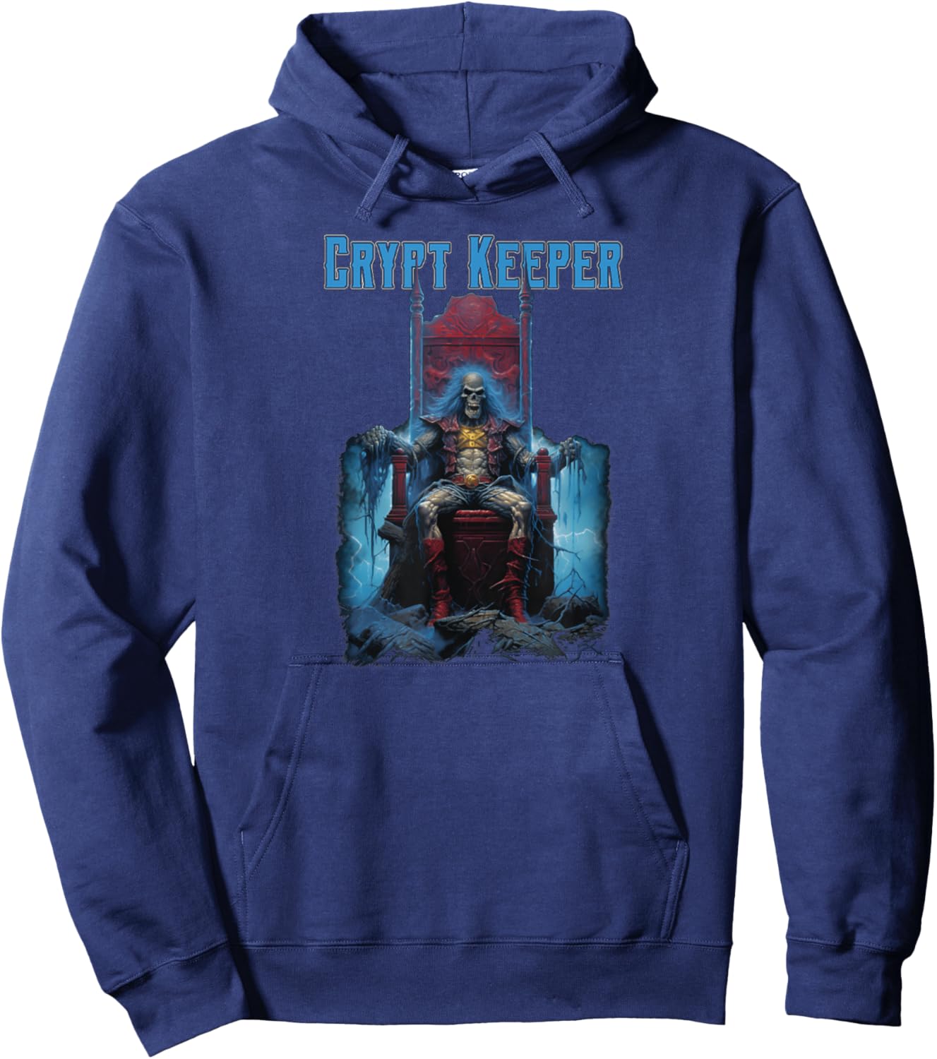 Crypt Keeper Gothic Skeleton Halloween Hoodie - Hoodie | Navy