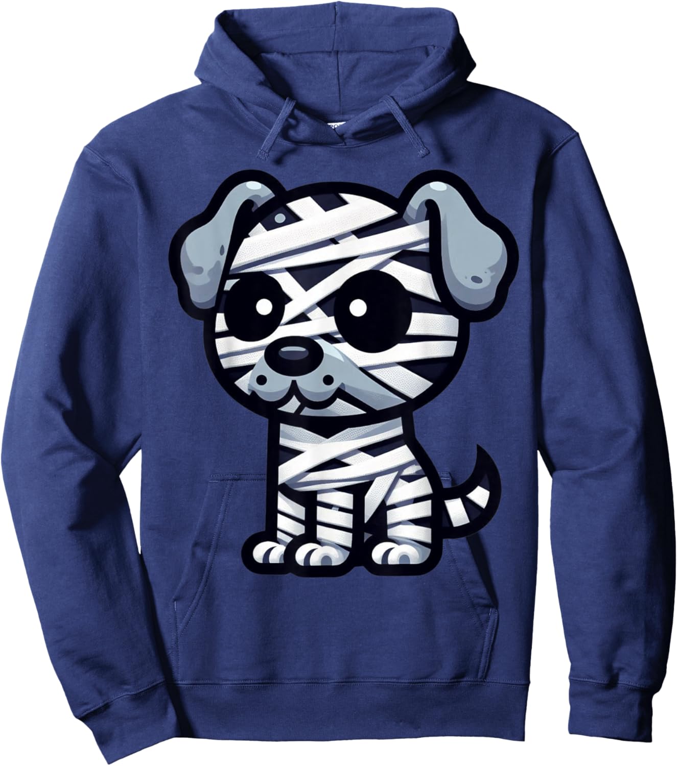 Mummy Dog Halloween - Cute, Funny & Spooky Pet Costume Women Kids Hoodie - Hoodie | Navy