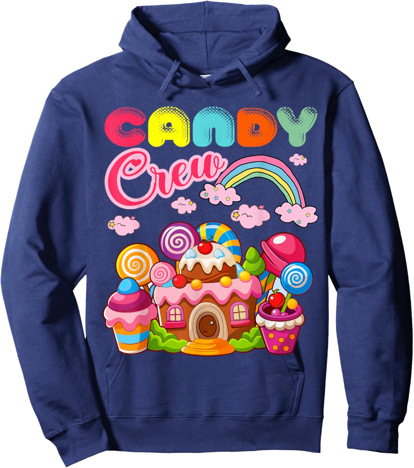 Candy Land Candy Crew Decorations Sweetie Candy Squad Hoodie - Hoodie | Navy