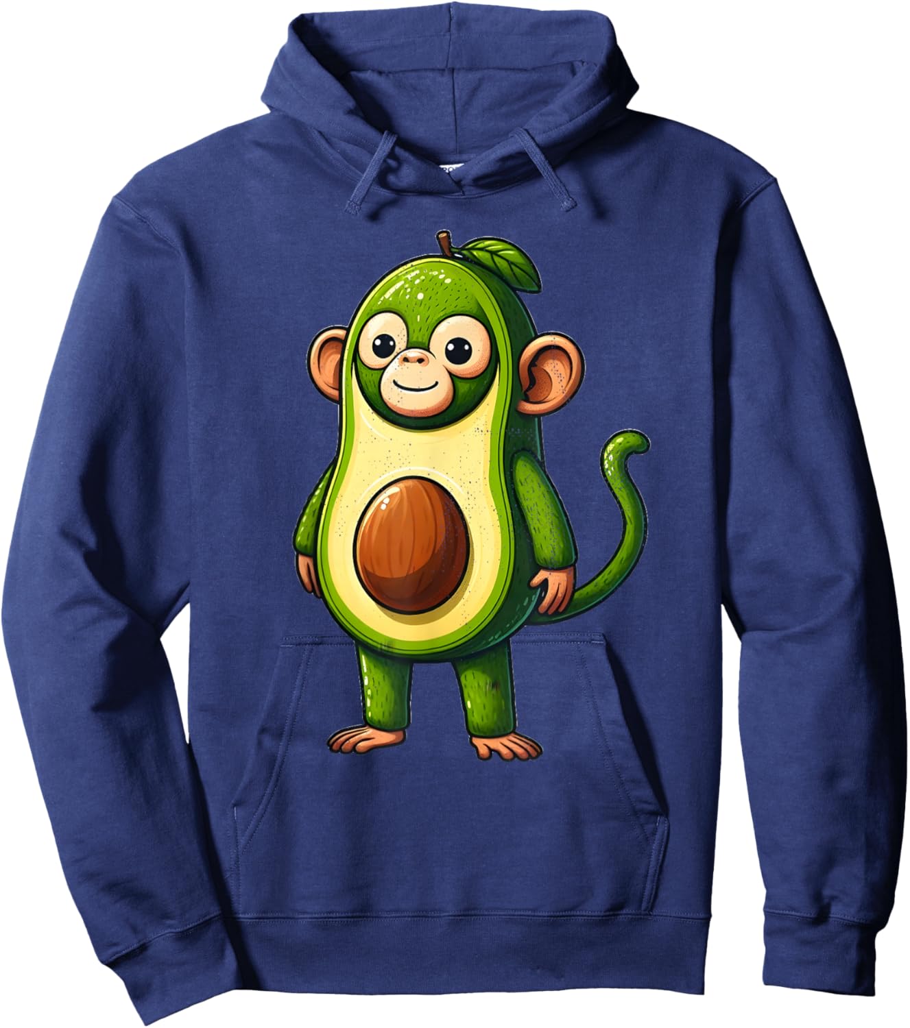 Avocado Monkey Hoodie - Hoodie | Navy