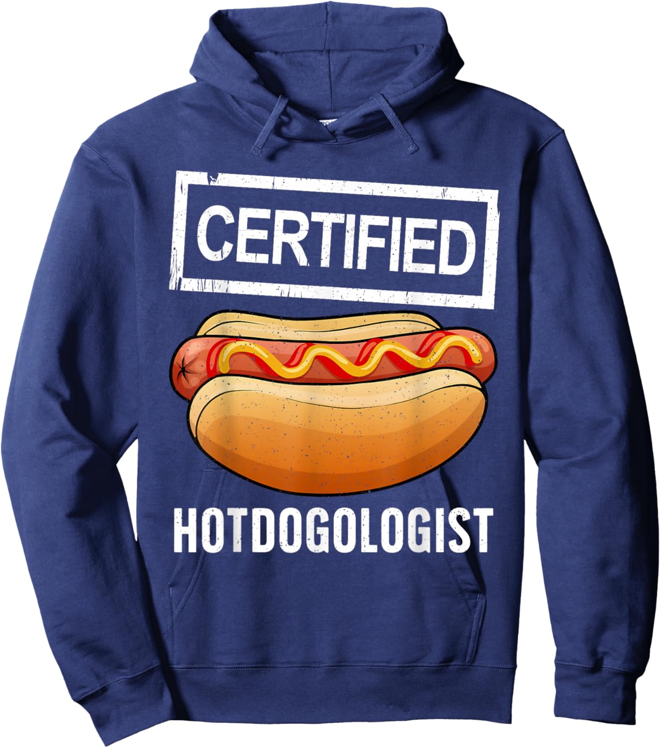 Cool Hotdog Outfit Women Adult Hotdog Hot Dog Lover Hoodie - Hoodie | Navy