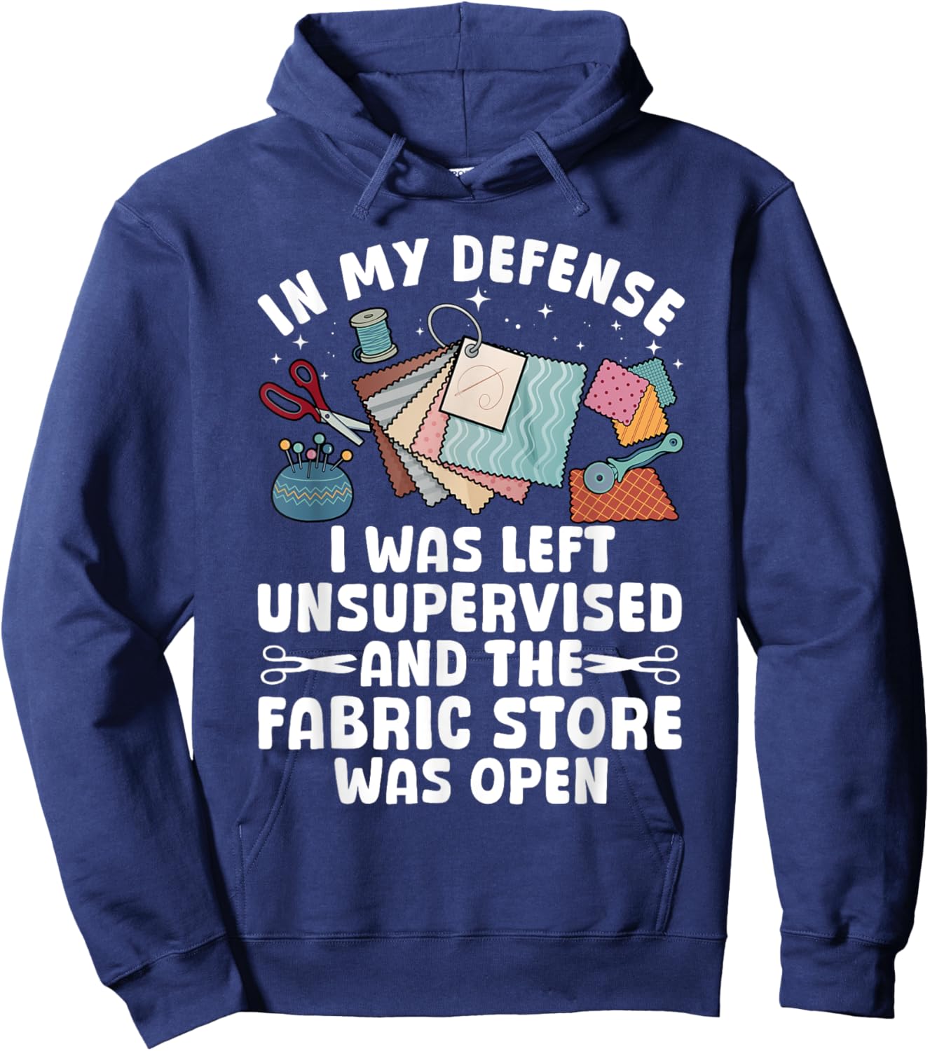 Funny Quilting Design Women Sewing Sew Quilter Sewer Hoodie - Hoodie | Navy