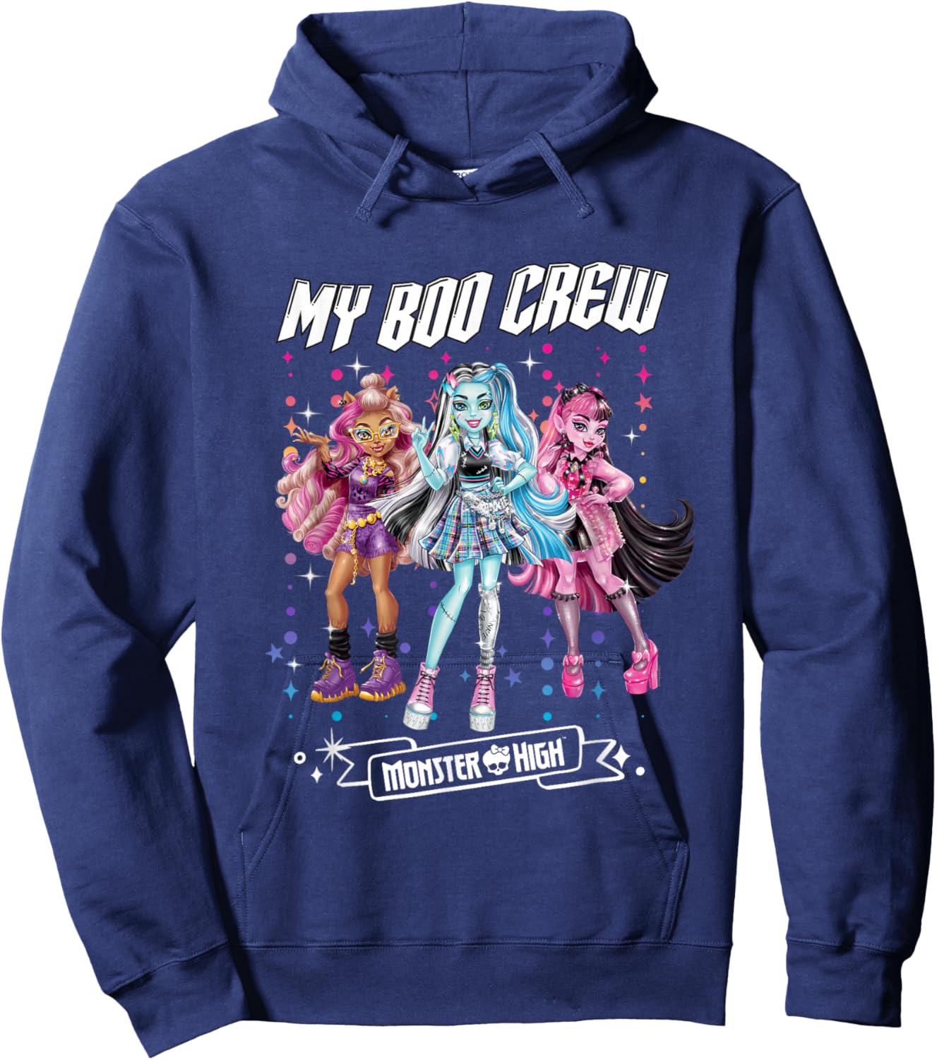 Monster High - My Boo Crew Clawdeen Frankie Draculaura Hoodie - Hoodie | Navy