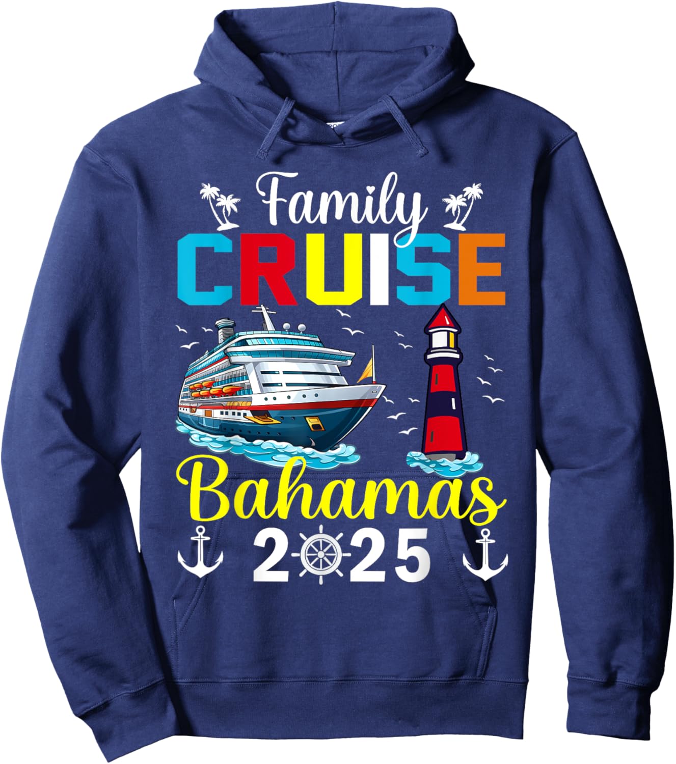 Bahamas Vacation Trip Matching Family Cruise Bahamas 2025 Hoodie - Hoodie | Navy