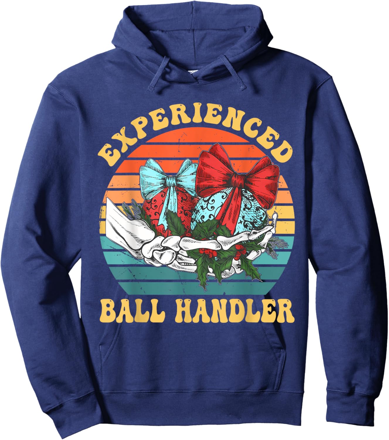Experienced Ball Handler Retro Vintage Hoodie - Hoodie | Navy