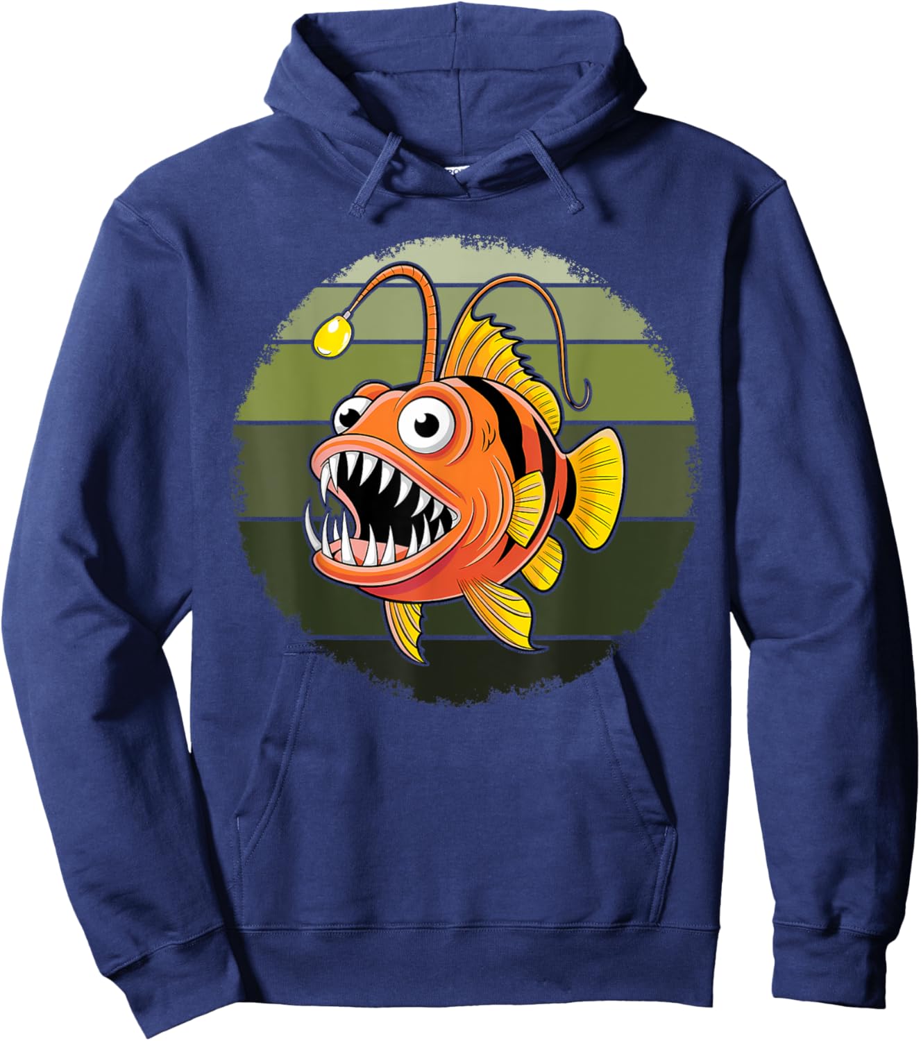 Anglerfish Deep Sea Creatures Angler Fish Sea Monster Hoodie - Hoodie | Navy