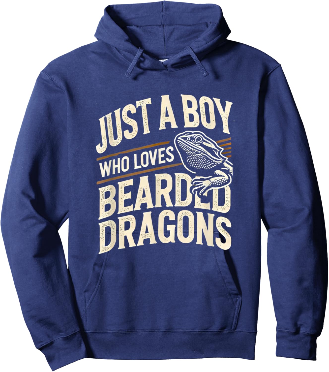 Bearded Dragon Shirt Boys Pogona Reptile Bearded Dragons Hoodie - Hoodie | Navy