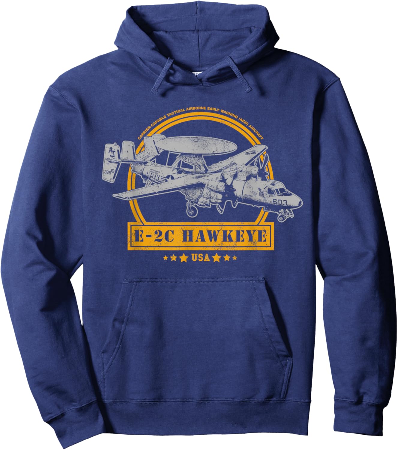 E-2 Hawkeye Aircraft Hoodie - Hoodie | Navy
