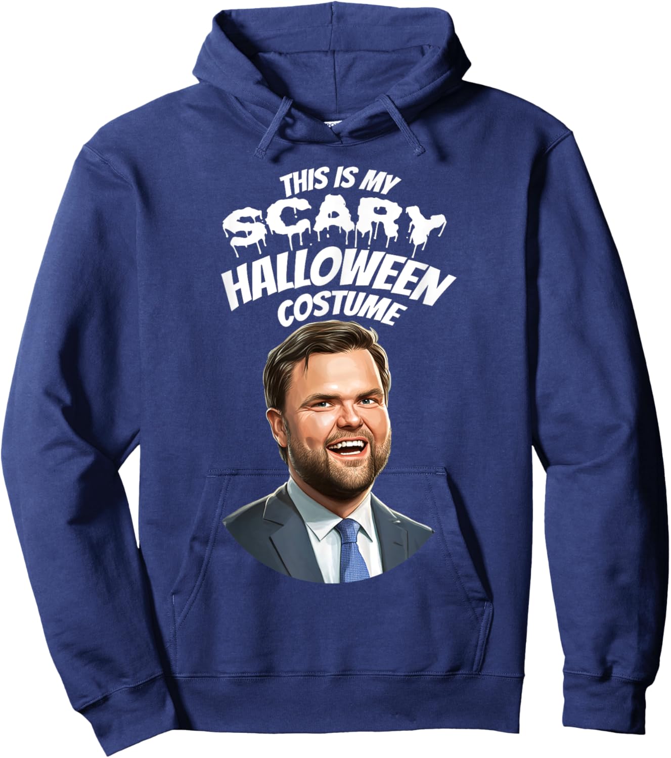 Funny Vance Scary Halloween Gag Vice President Costume Gag Hoodie - Hoodie | Navy