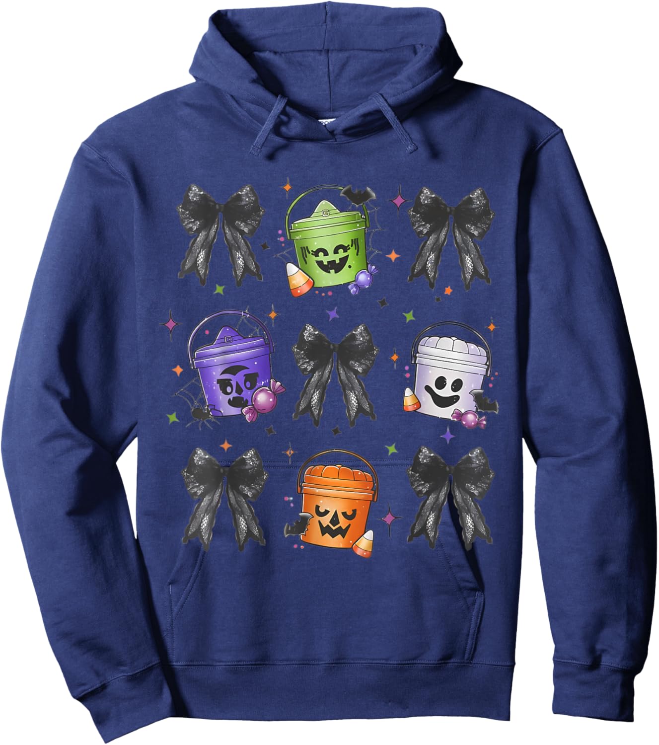 Spooky Nuggets Meal Bucket Trendy Halloween, Spooky Season Hoodie - Hoodie | Navy
