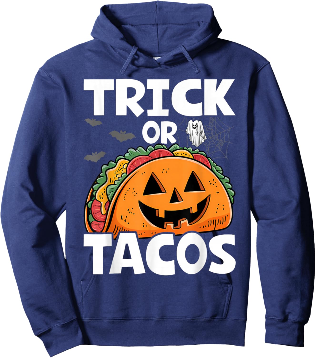 Halloween Trick Or Tacos Mexican Food Costume Men Women Kids Hoodie - Hoodie | Navy