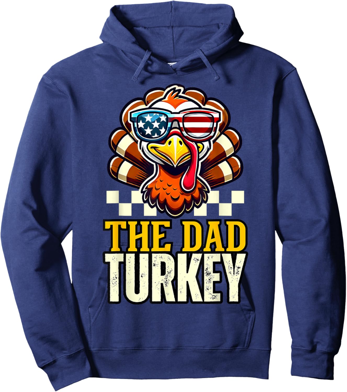 Dad Turkey Daddy Dinner Group matching family thanksgiving Hoodie - Hoodie | Navy