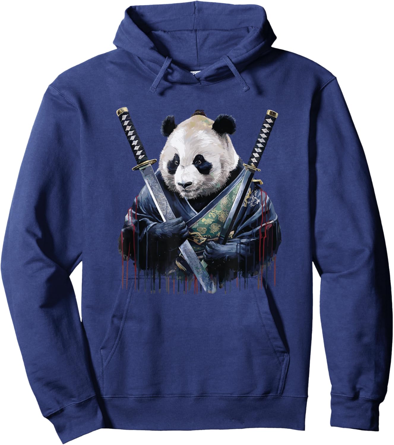 Japanese Samurai Panda Bear Pandas Hoodie - Hoodie | Navy
