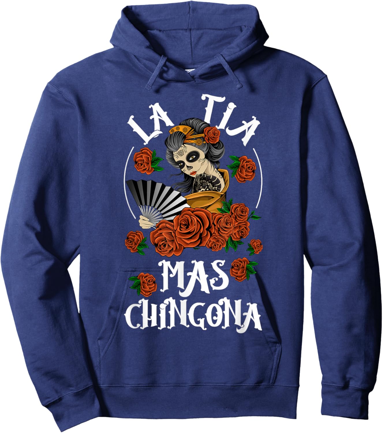 La Tia Mas Chingona Tia Aunt Tia Auntie Hoodie - Hoodie | Navy