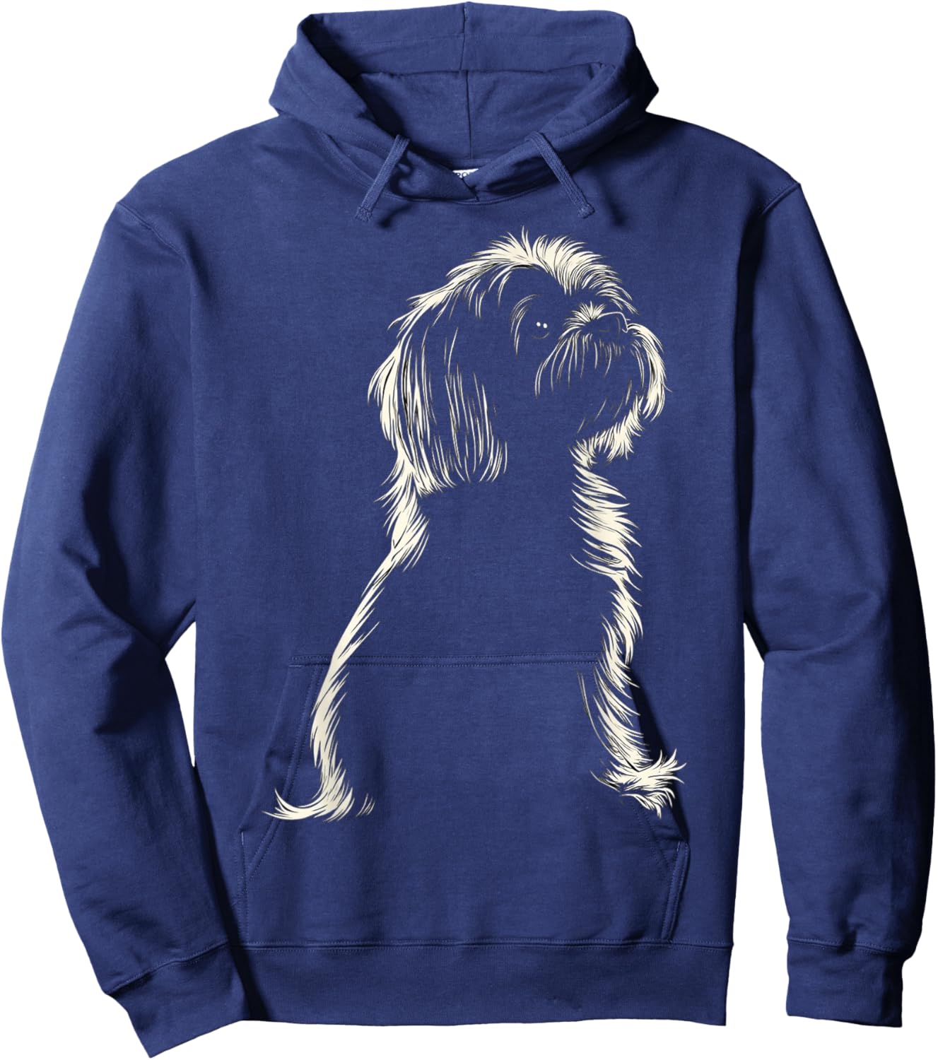 Lhasa Apso Dog Motif Pet Artwork Lhasa Apso Hoodie - Hoodie | Navy