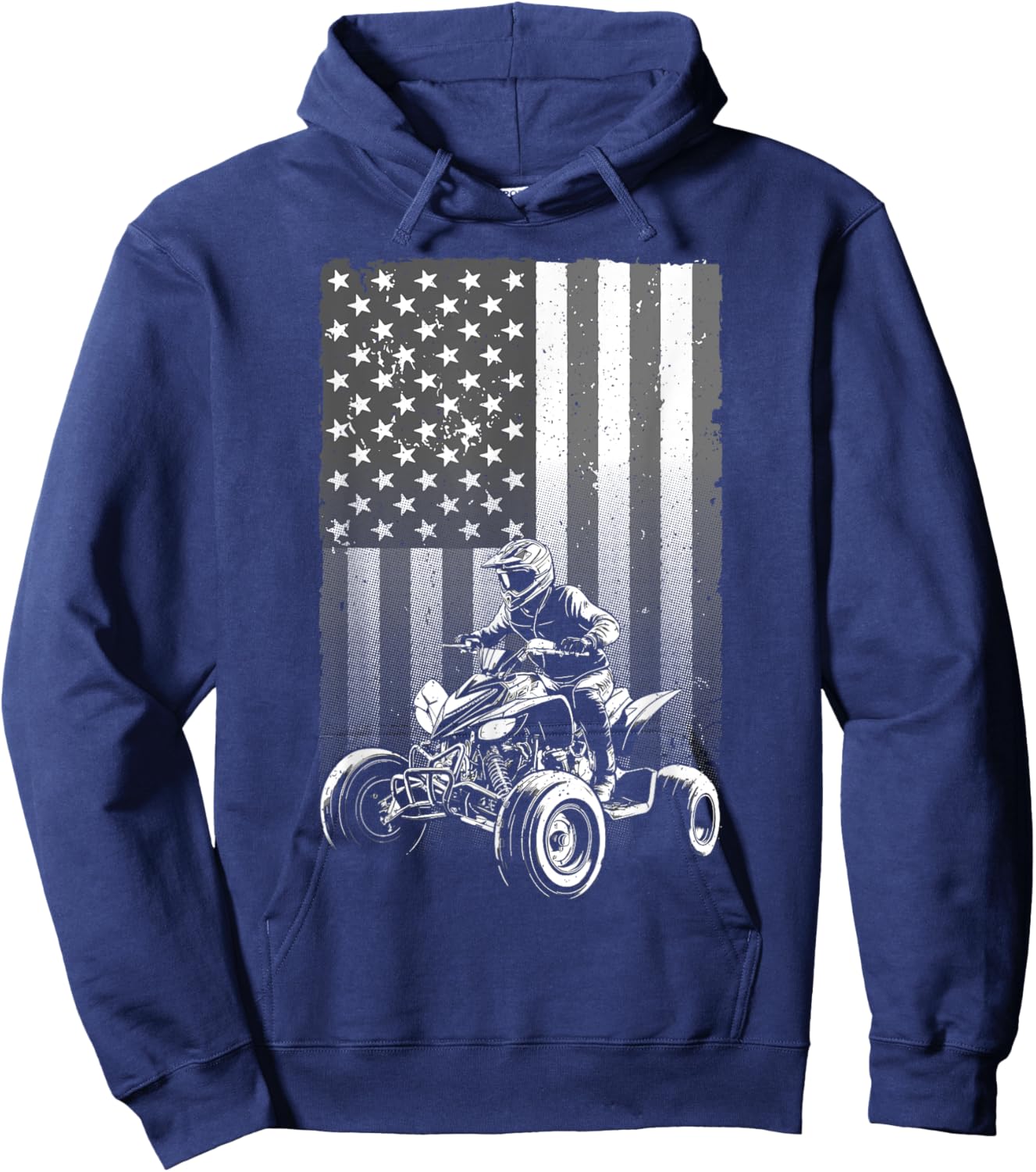 Cool ATV Design Women Off Road Mud Dirt 4 Wheeler Hoodie - Hoodie | Navy