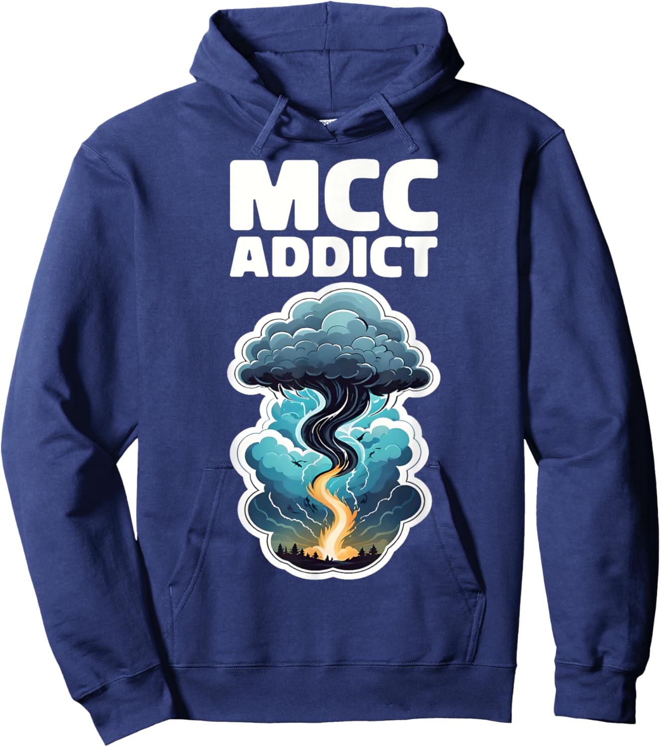 Storm Chaser Thunderstorm Lover MCC ADDICT Hoodie - Hoodie | Navy