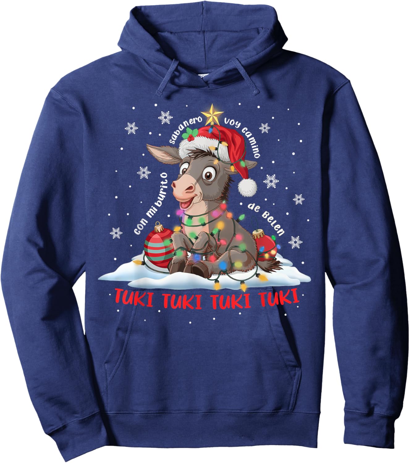 Funny Tuki Tuki Donkey Latino Mi Burrito Sabanero Mexican Hoodie - Hoodie | Navy