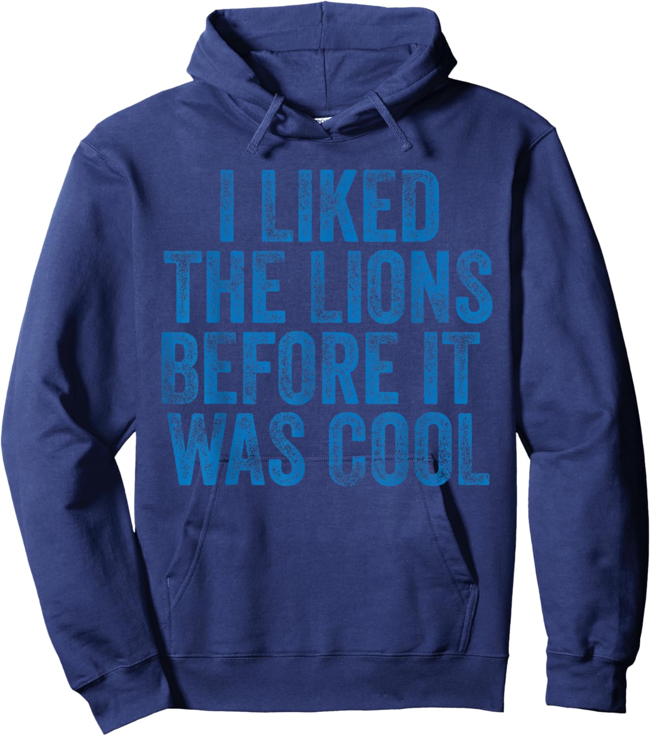 I Liked The Lions Before It Was Cool Hoodie - Hoodie | Navy