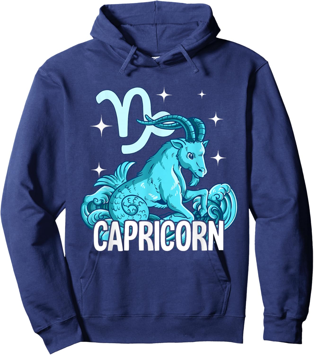 Capricorn Zodiac Sign Hoodie - Hoodie | Navy