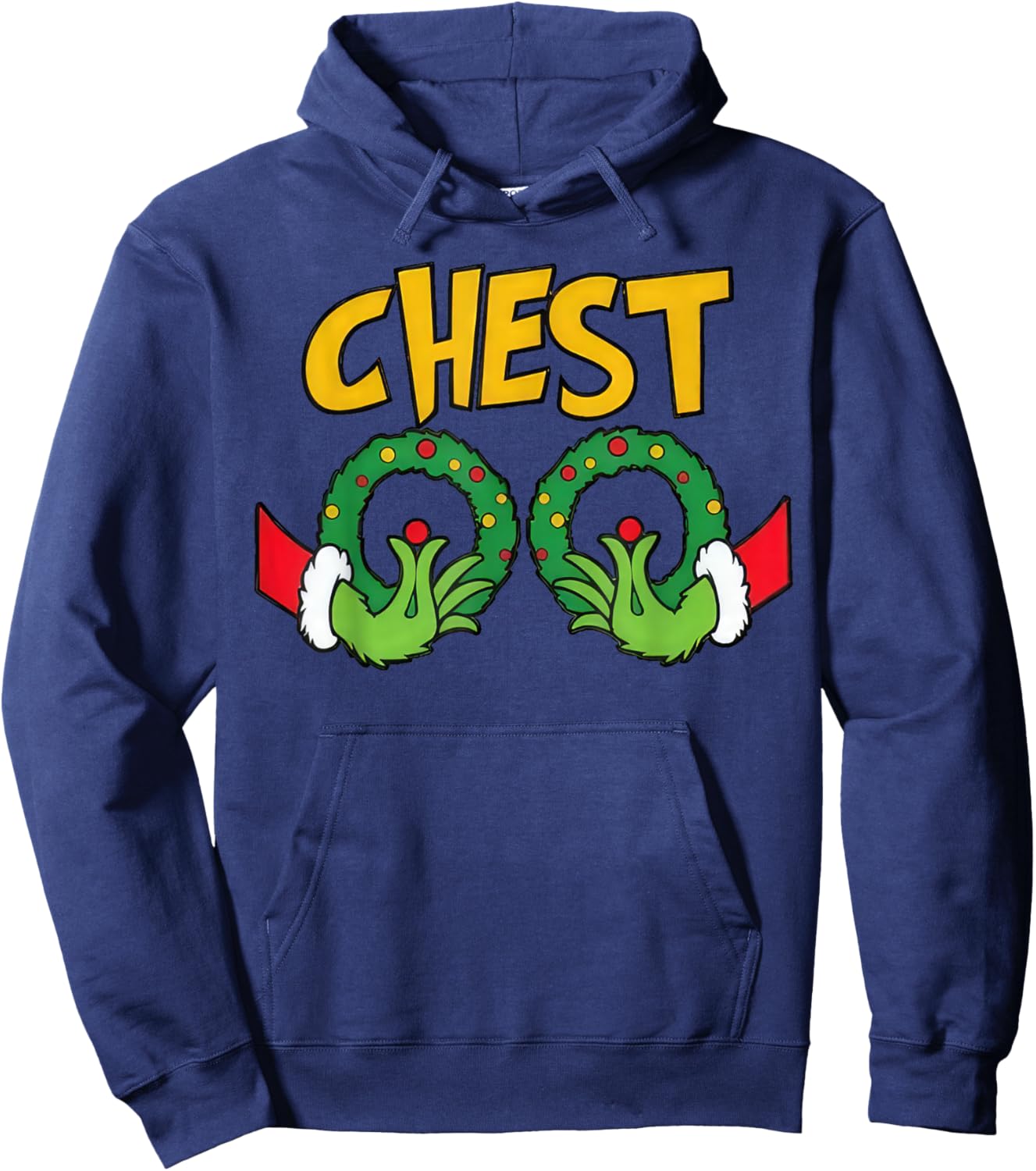 Chest Nuts Christmas Shirt Funny Matching Couple Chestnuts Hoodie - Hoodie | Navy