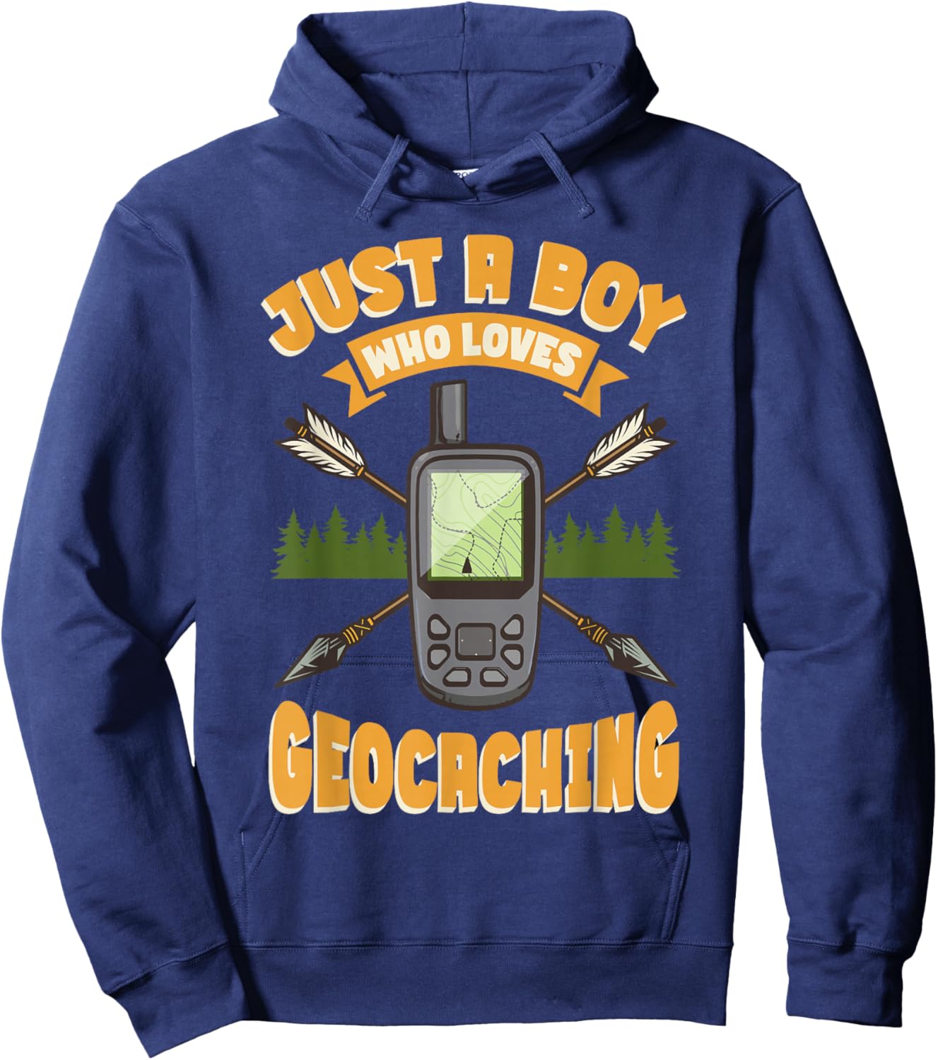Geocache Just A Boy Who Loves Geocaching Hoodie - Hoodie | Navy