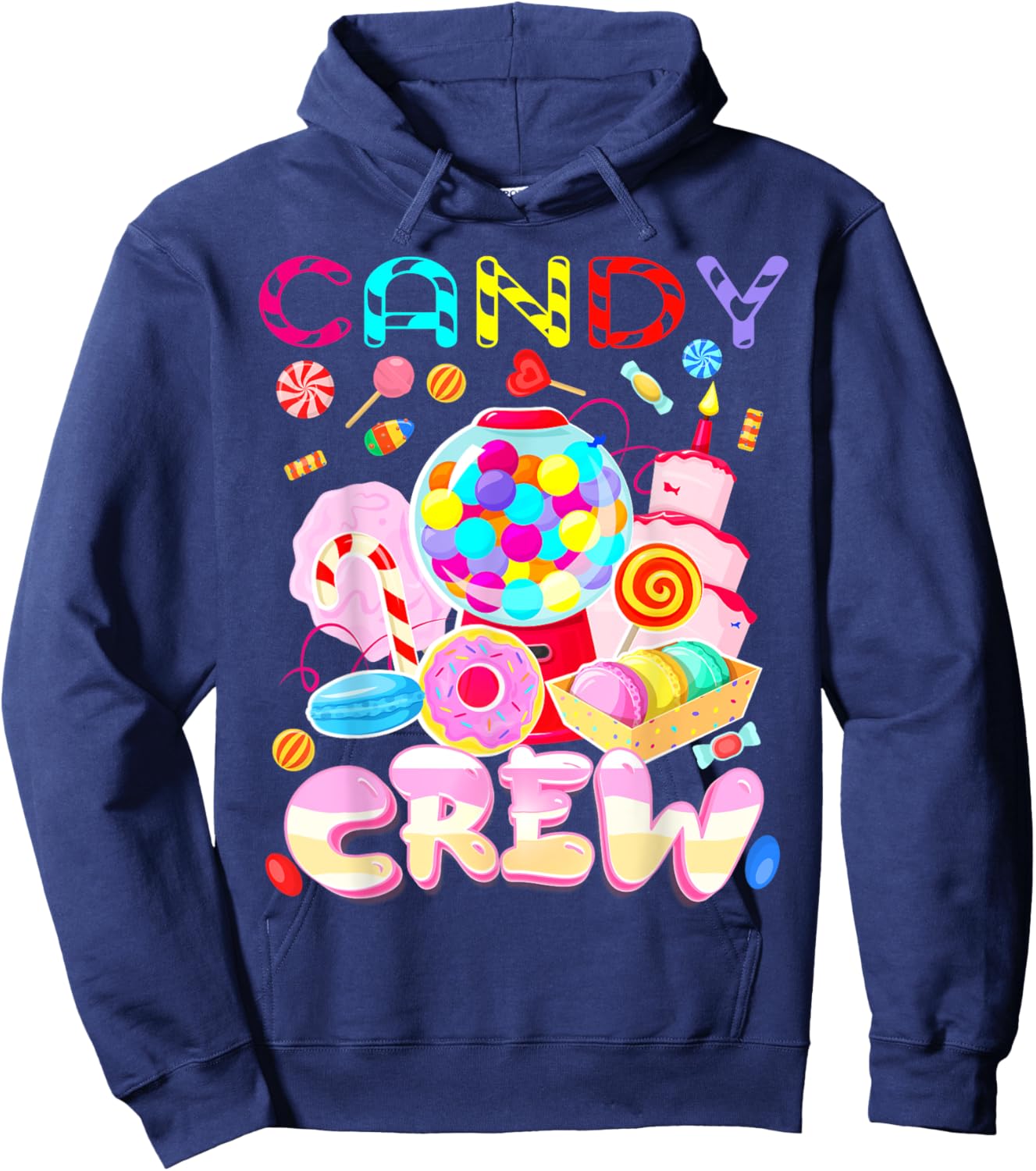 Candy Land Candy Crew Party Halloween Costumes Adult Women Hoodie - Hoodie | Navy