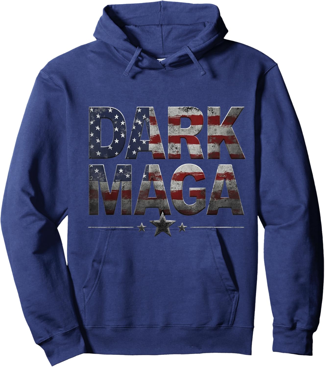 New! DARK MAGA - 2024 US Flag Dark MAGA - Hot! DARK MAGA Hoodie - Hoodie | Navy