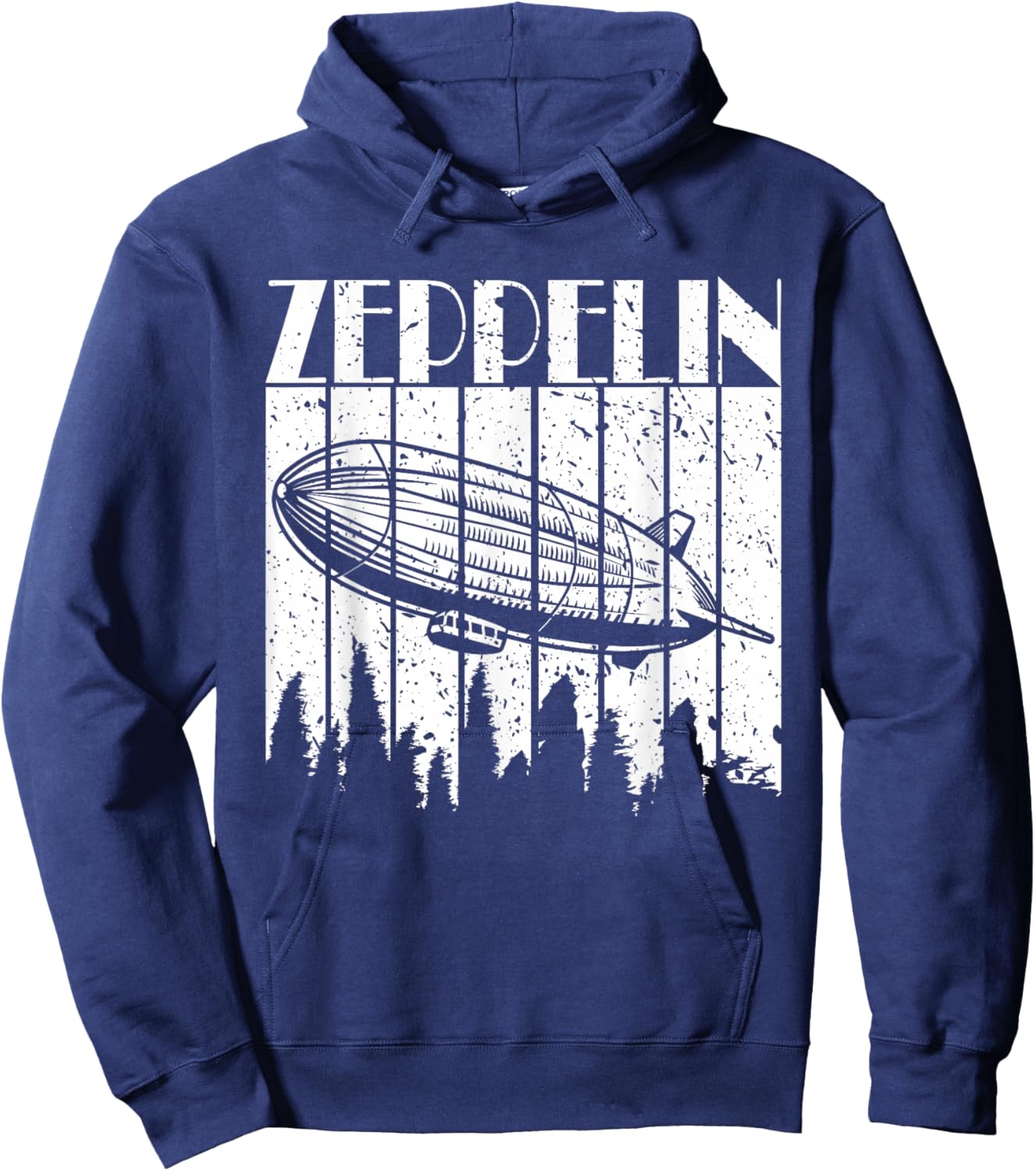 Vintage Zeppelin Funny Sunset Airship Pilot Dirigible Lovers Hoodie - Hoodie | Navy