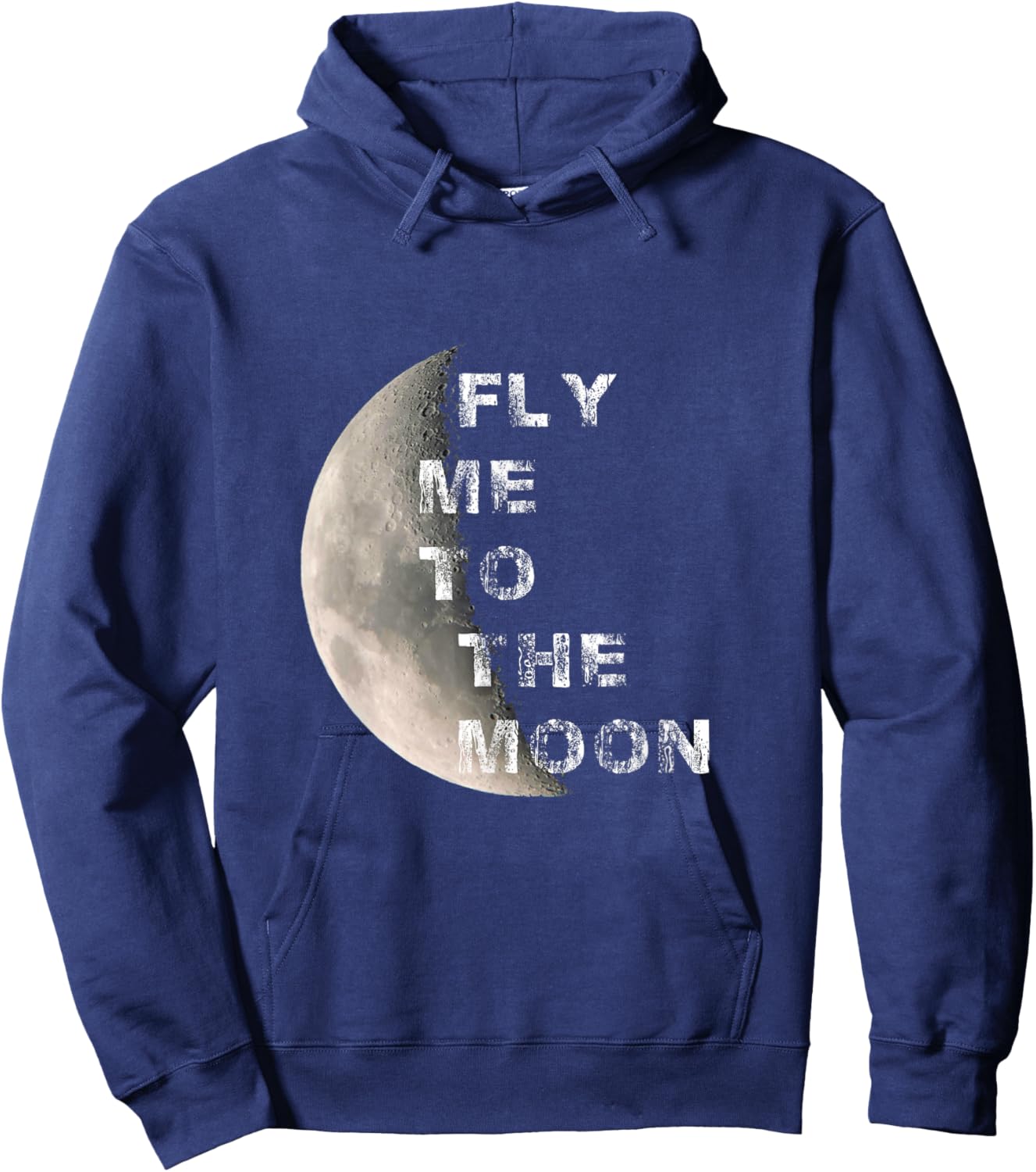 Fly Me to the Moon Space Hoodie - Hoodie | Navy