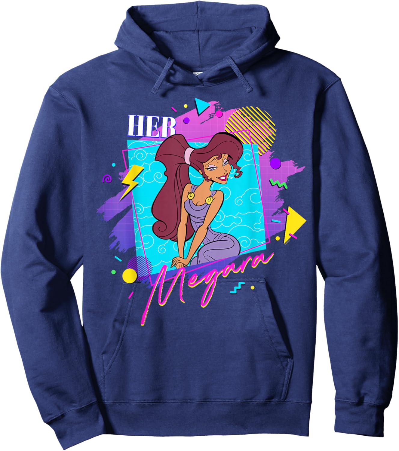 Disney Hercules Valentine's Couples Matching Her Megara Hoodie - Hoodie | Navy