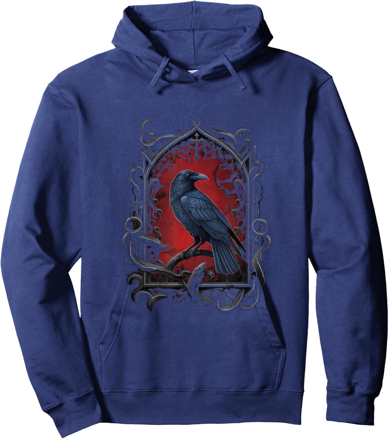 Crow Witch Witchcraft Gothic Goth Hoodie - Hoodie | Navy