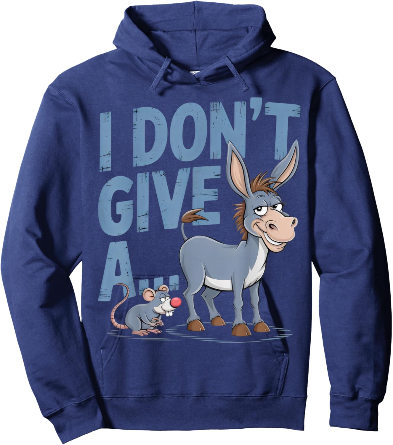 THE FUNNIEST MERCH I Don't Give A Rats Ass Adults Hoodie - Hoodie | Navy