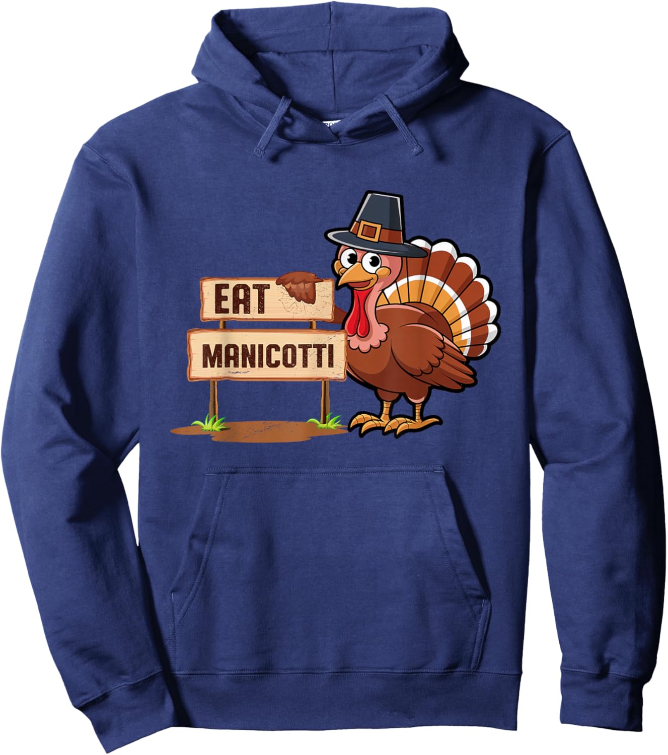 Eat Manicotti Pasta Foodie Italian Food Food Lover Hoodie - Hoodie | Navy