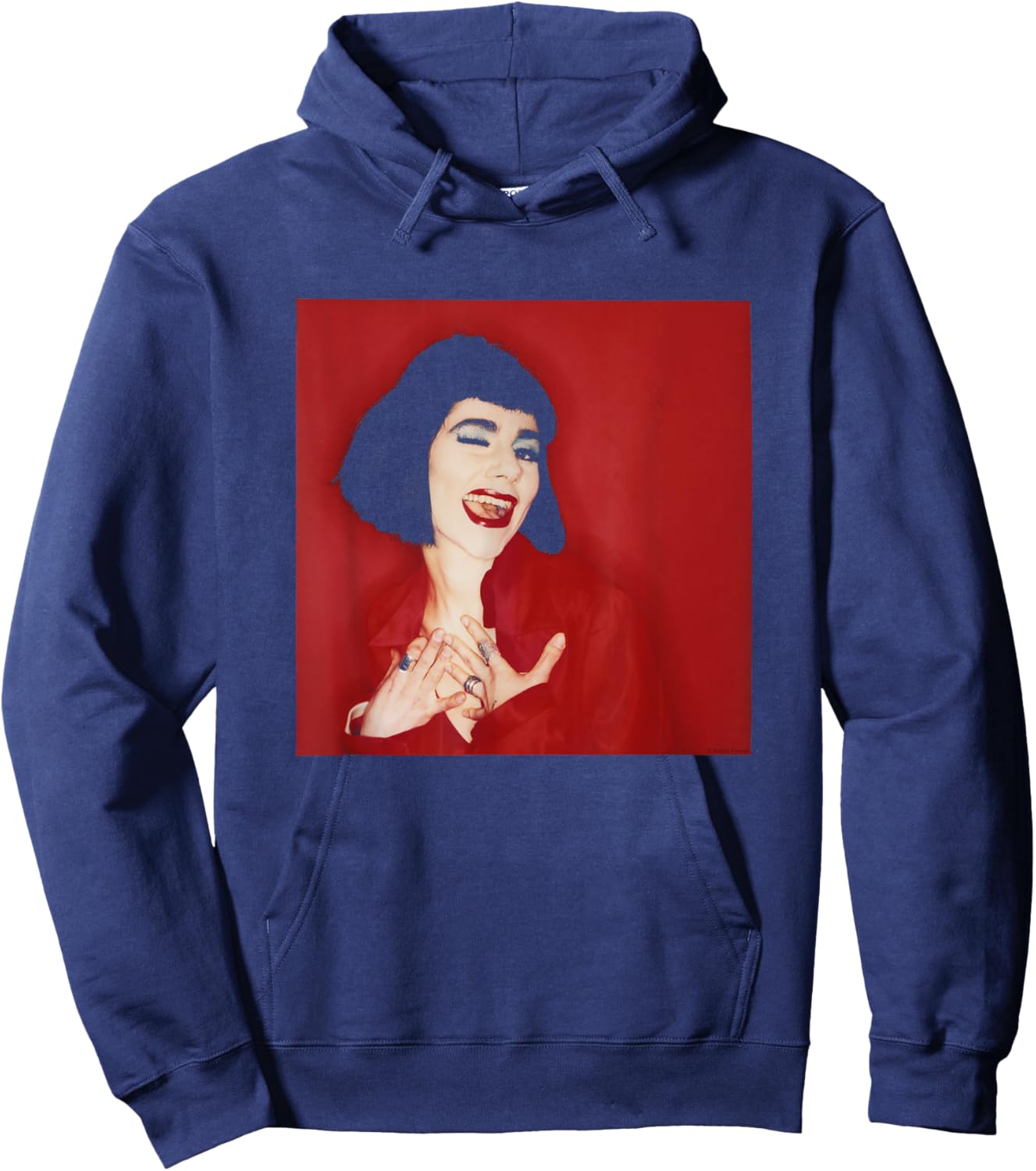 PJ Harvey Red Portrait 1995 By Simon Fowler Hoodie - Hoodie | Navy